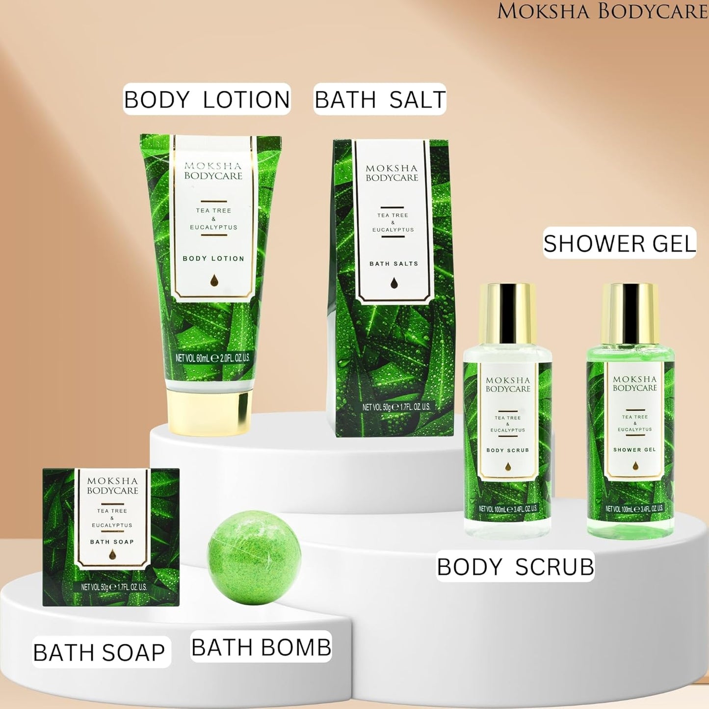 Spa Gift Sets for Women, Tea Tree Bath Gift Set with Body Lotion, Shower Gel, Spa Sets for Women Gifts, Pamper Gifts for Women, Birthday Gifts Mothers Day Gifts for Wife, Mum, Daughter