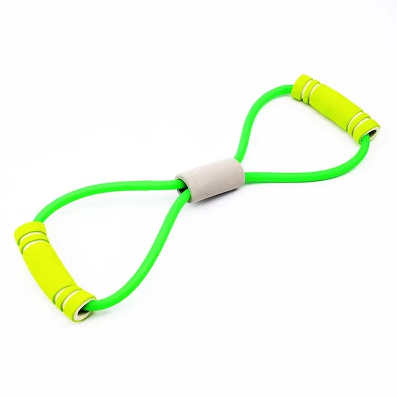 Yoga Fitness Resistance Bands 8 Chest Expander Rope for Sports Exercise Training